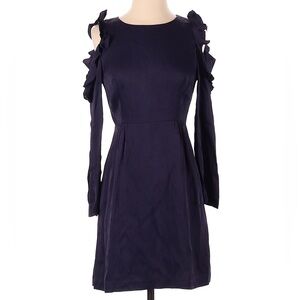 Club Monaco Cold Shoulder Ruffle Dress